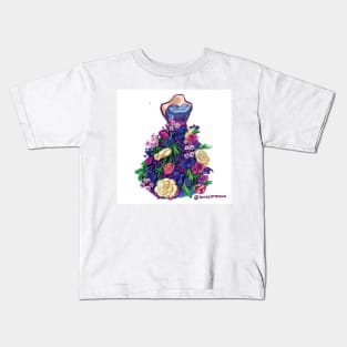 Floral Gown Kids T-Shirt